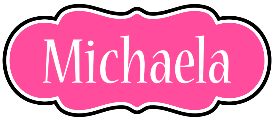 Michaela invitation logo