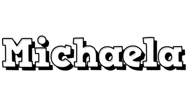Michaela snowing logo