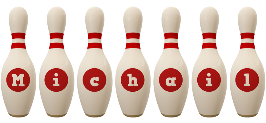 Michail bowling-pin logo