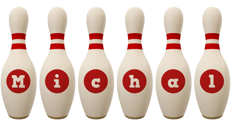 Michal bowling-pin logo