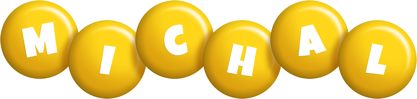 Michal candy-yellow logo