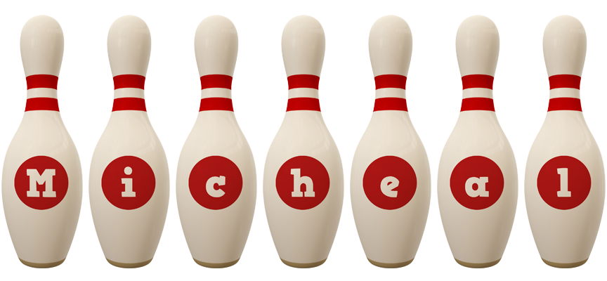 Micheal bowling-pin logo