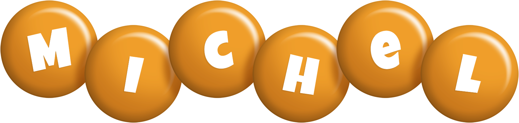 Michel candy-orange logo