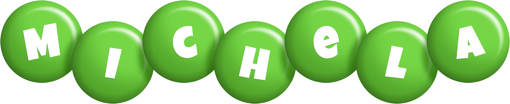 Michela candy-green logo