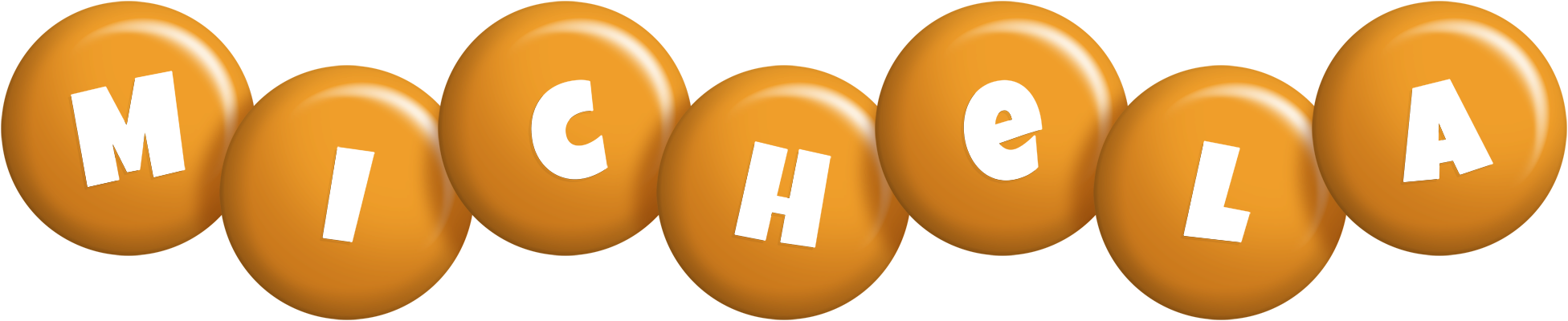 Michela candy-orange logo