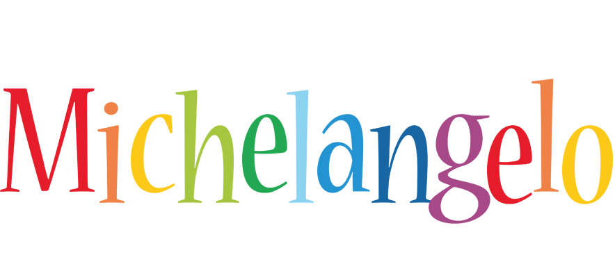 Michelangelo birthday logo