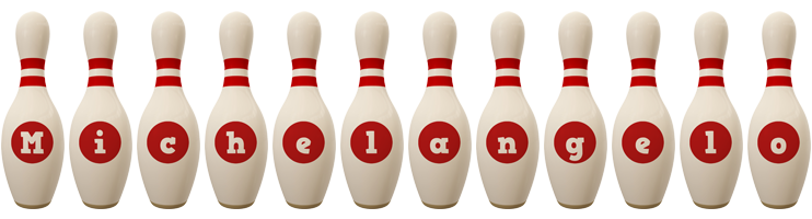 Michelangelo bowling-pin logo