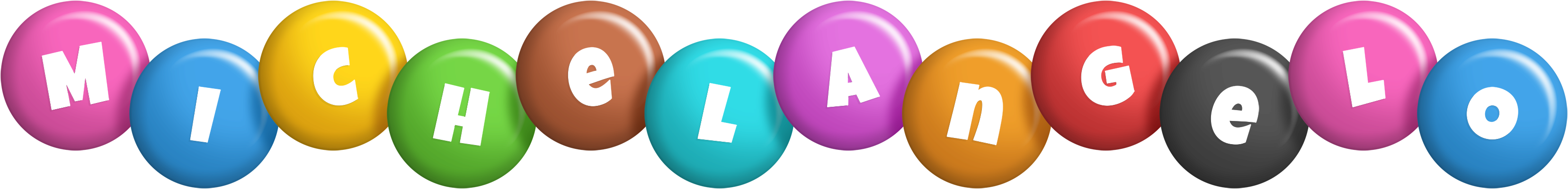 Michelangelo candy logo