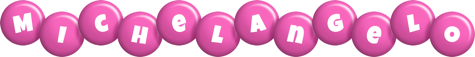 Michelangelo candy-pink logo