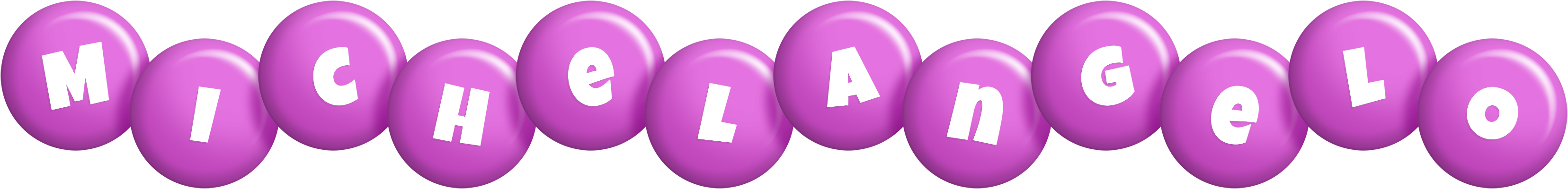Michelangelo candy-purple logo