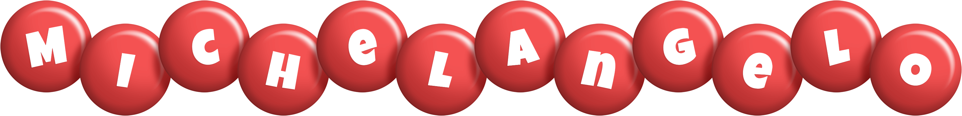 Michelangelo candy-red logo