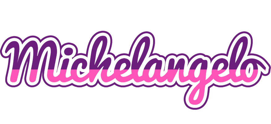Michelangelo cheerful logo