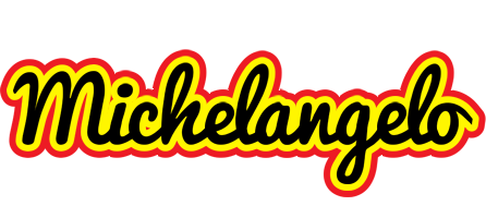 Michelangelo flaming logo