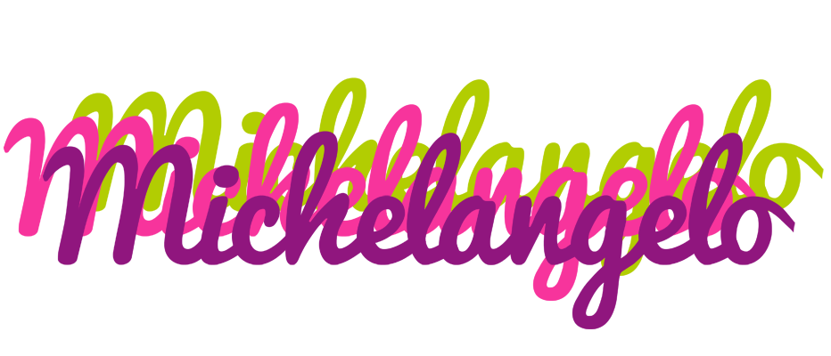 Michelangelo flowers logo