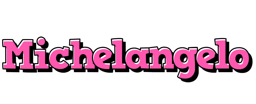 Michelangelo girlish logo