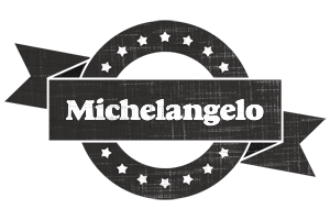 Michelangelo grunge logo