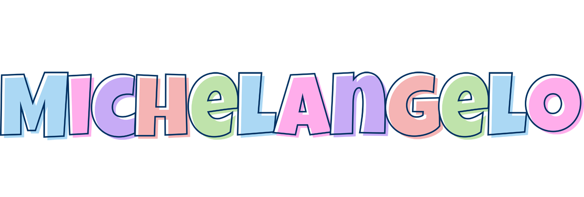 Michelangelo pastel logo
