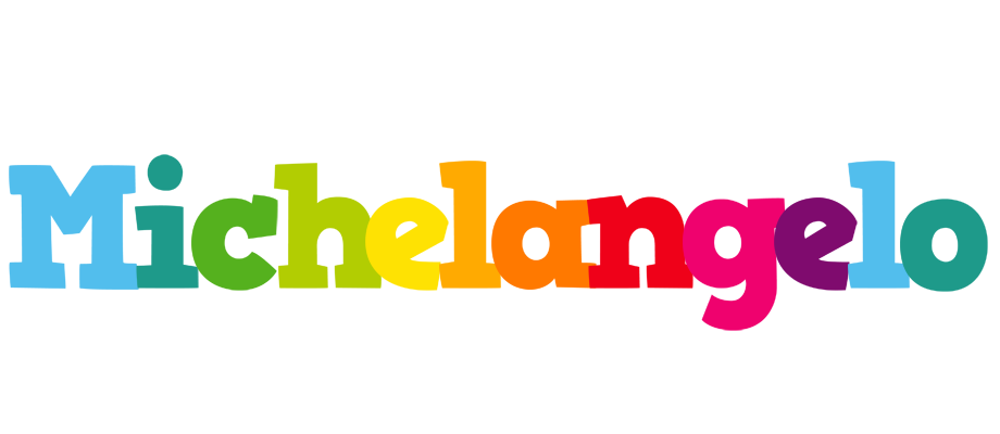 Michelangelo rainbows logo