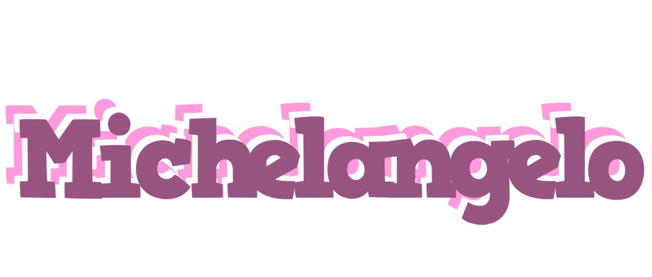 Michelangelo relaxing logo