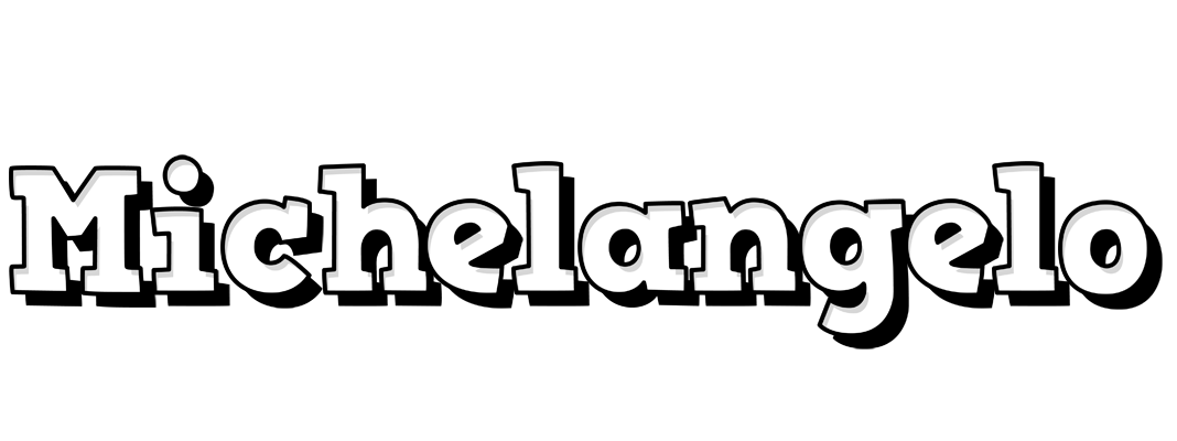 Michelangelo snowing logo