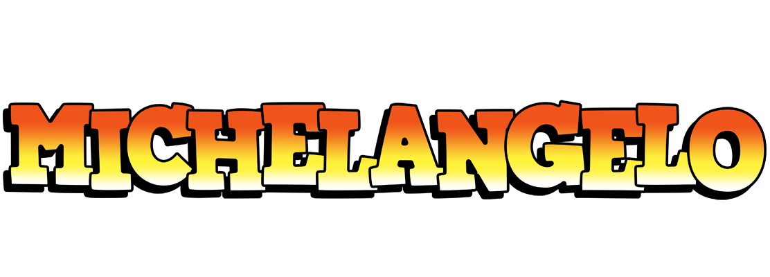 Michelangelo sunset logo