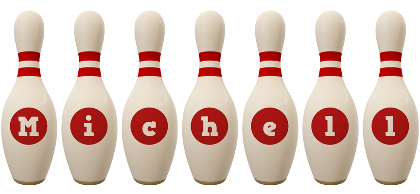 Michell bowling-pin logo