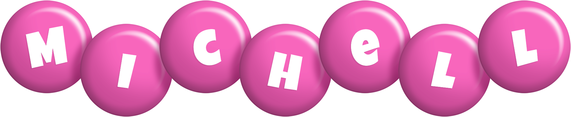 Michell candy-pink logo