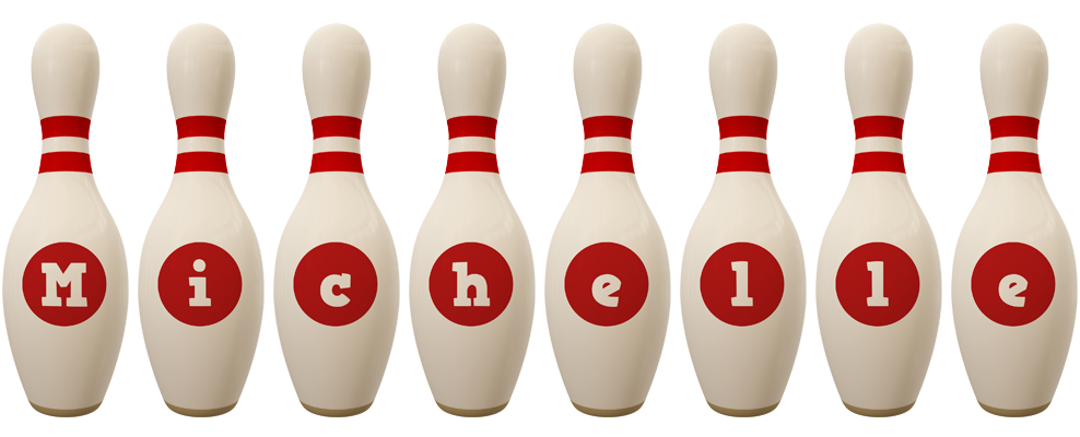 Michelle bowling-pin logo