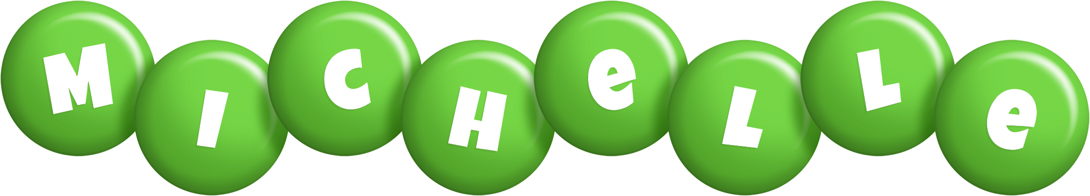 Michelle candy-green logo
