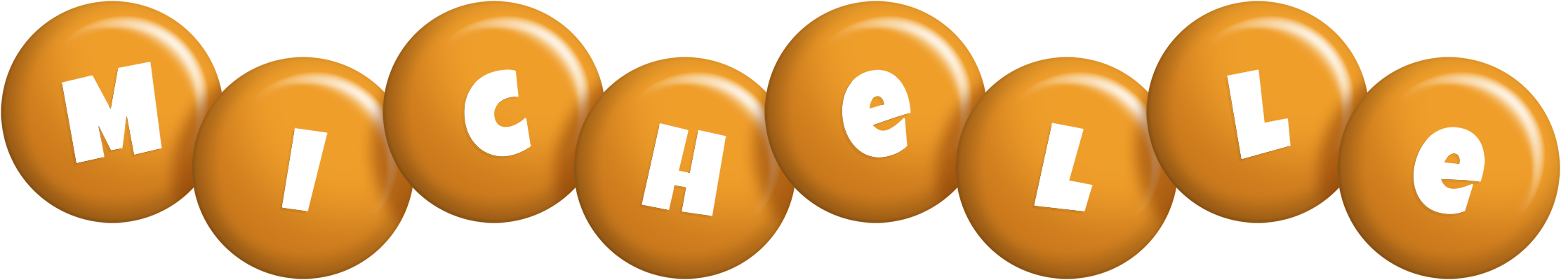 Michelle candy-orange logo