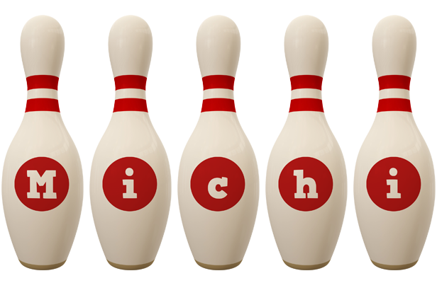 Michi bowling-pin logo