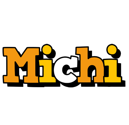 Michi cartoon logo
