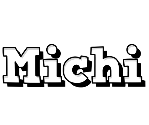 Michi snowing logo