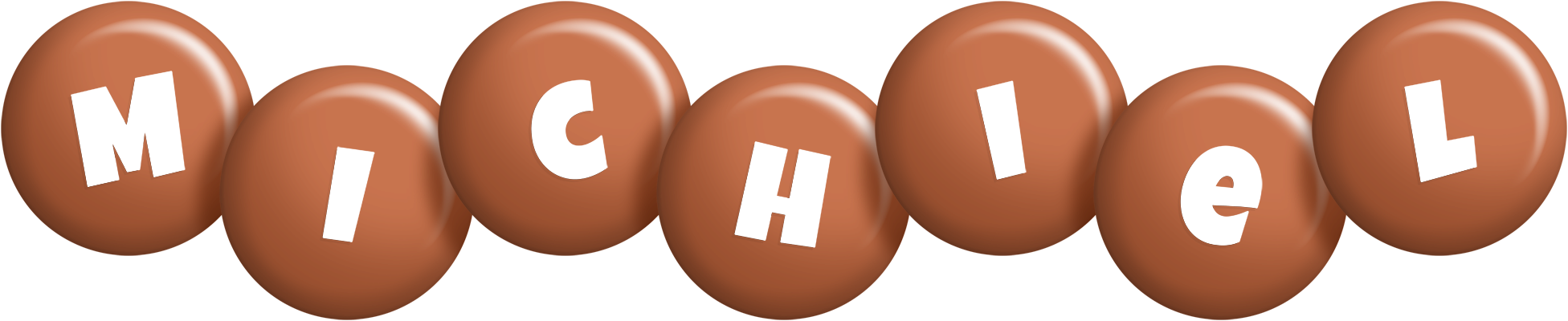 Michiel candy-brown logo