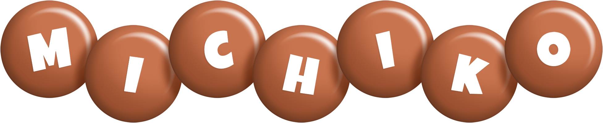 Michiko candy-brown logo