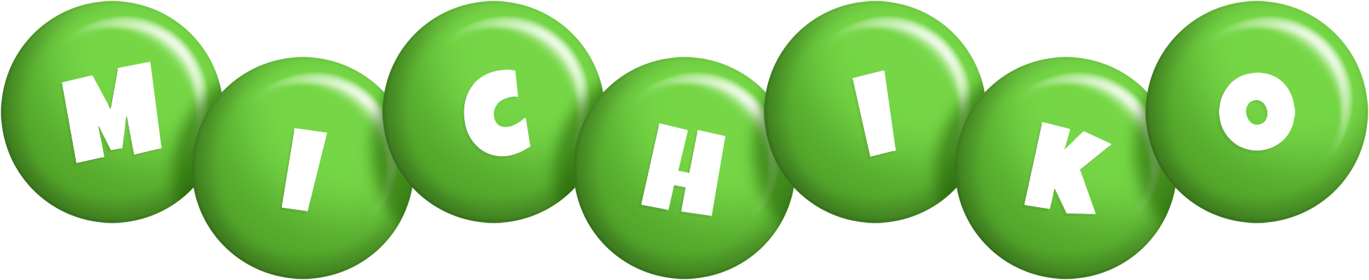 Michiko candy-green logo