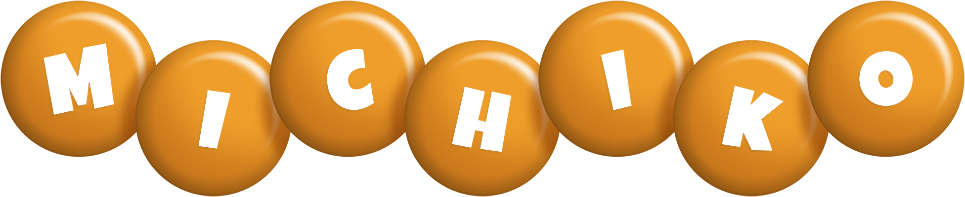 Michiko candy-orange logo