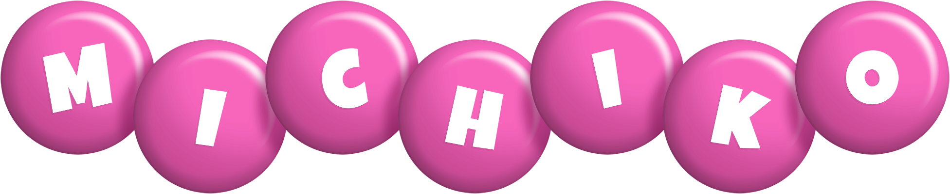 Michiko candy-pink logo