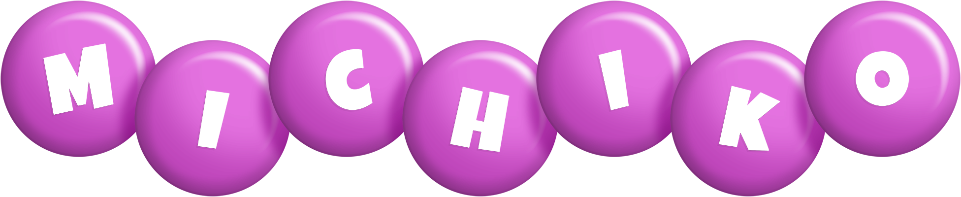 Michiko candy-purple logo