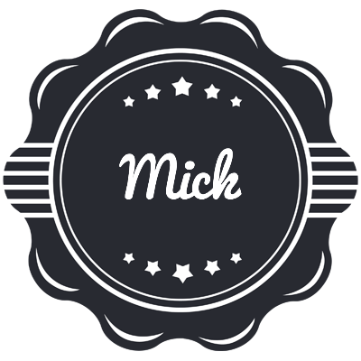 Mick badge logo