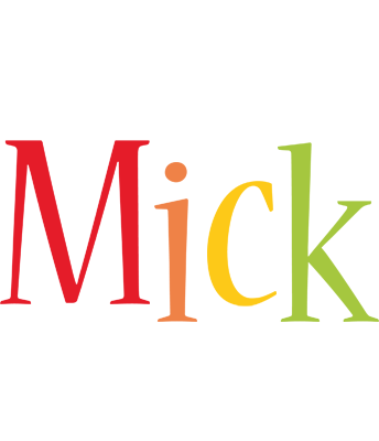 Mick birthday logo