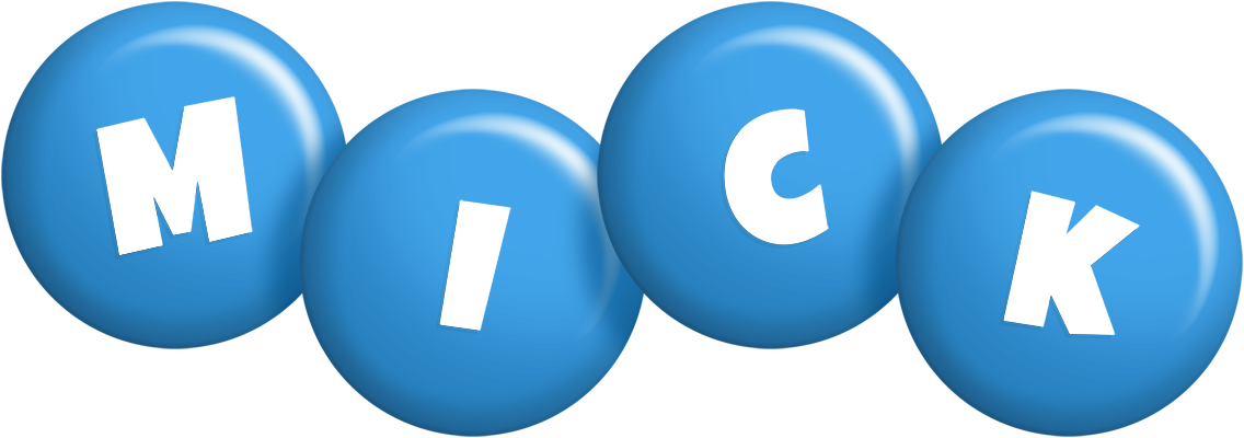 Mick candy-blue logo