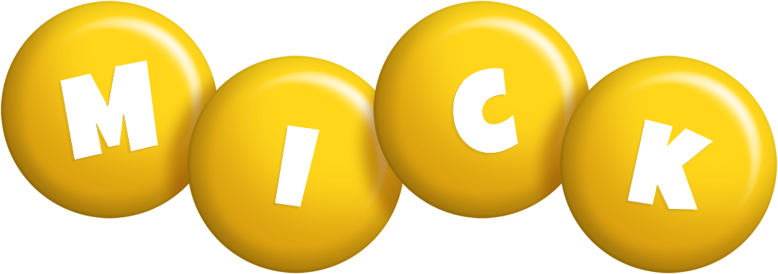 Mick candy-yellow logo