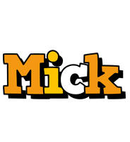 Mick cartoon logo