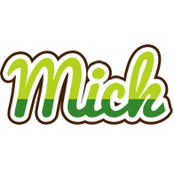 Mick golfing logo