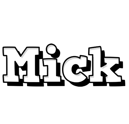 Mick snowing logo