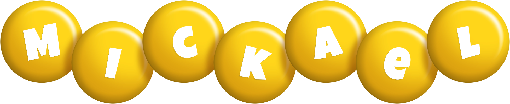 Mickael candy-yellow logo