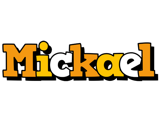 Mickael cartoon logo