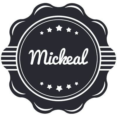 Mickeal badge logo