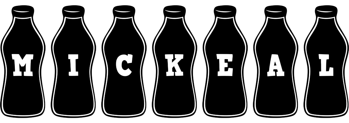 Mickeal bottle logo